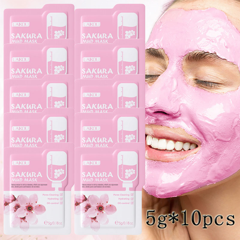 Mud Mask Kaolin - LAIKOU-Sac de masque de boue Sakura,