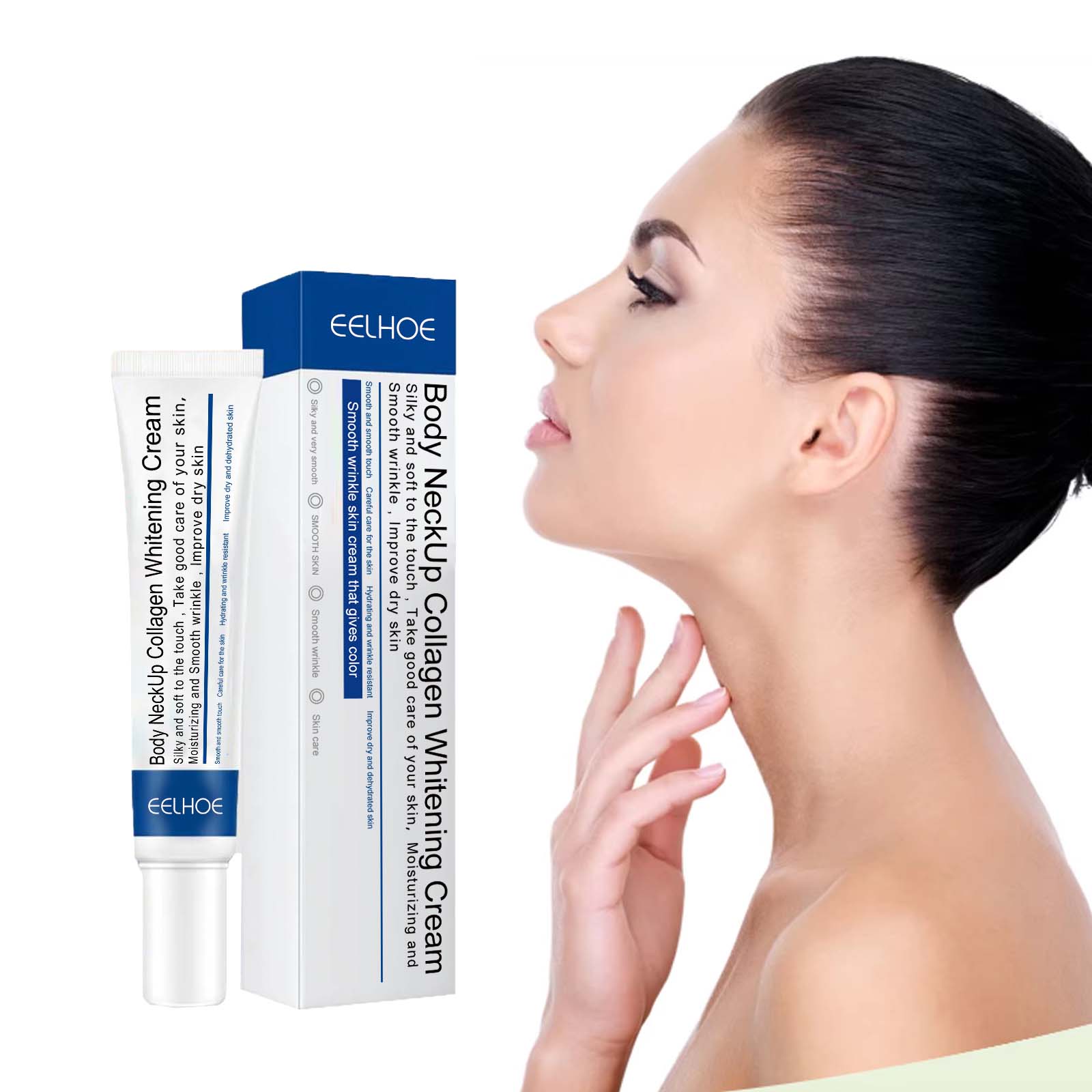 Skincare Glad2Glow - Crème au collagène pour le cou,