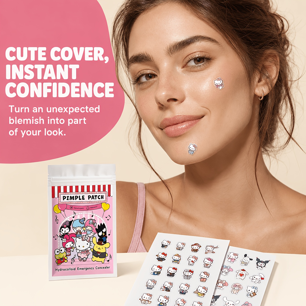 Patch anti-acné Hello Kitty, p - Skincare The Originote avis et prix