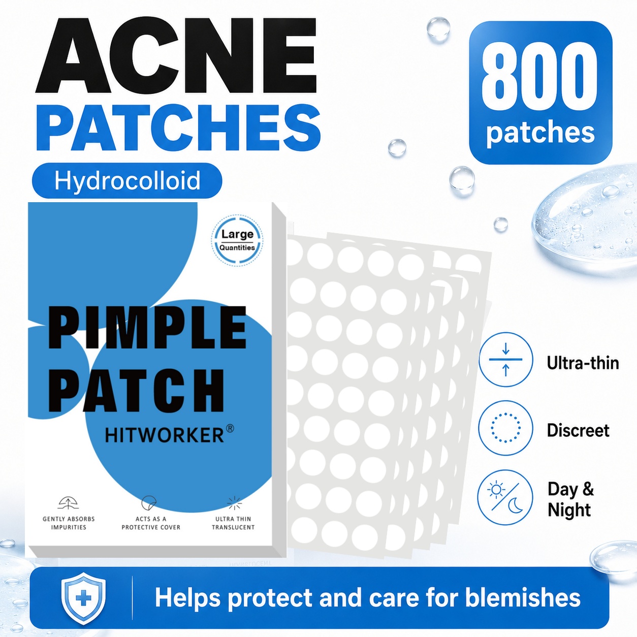 800 Patchs Hydrocolloïdes pour - Skincare The Originote avis et prix